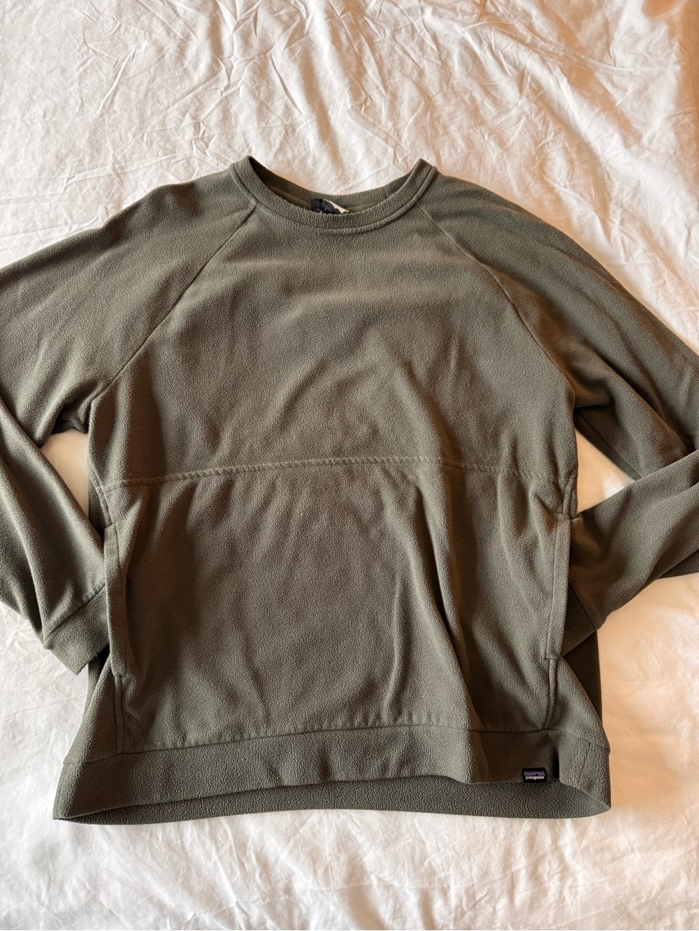 Patagonia Men's Crewneck Pullover in Olive